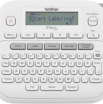 Brother P-Touch PTD220 Home/Office Everyday Label Maker | Prints TZe Label Tapes up to ~1/2 inch White