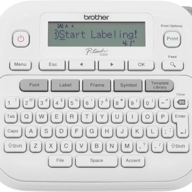 Brother P-Touch PTD220 Home/Office Everyday Label Maker | Prints TZe Label Tapes up to ~1/2 inch White